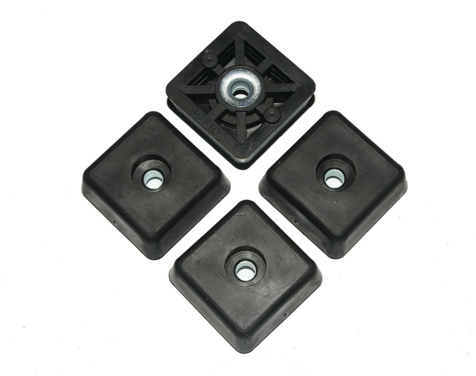 Large Square Rubber Feet .590 H x 1.500 W RubberFeet.us Quality